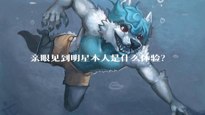亲眼见到明星本人是什么体验？