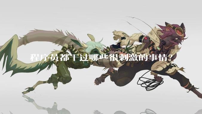 程序员都干过哪些很刺激的事情？