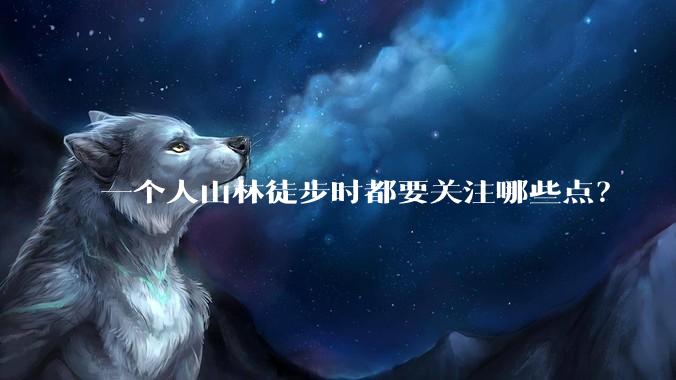 一个人山林徒步时都要关注哪些点？