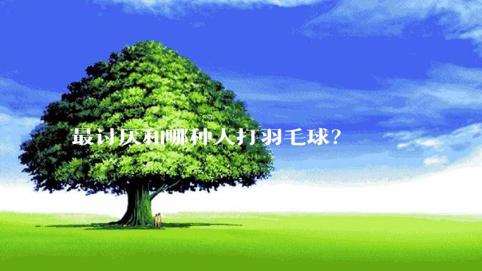 最讨厌和哪种人打羽毛球？