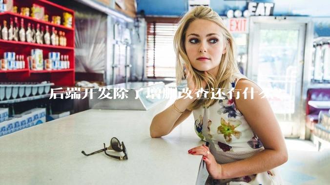 后端开发除了增删改查还有什么？