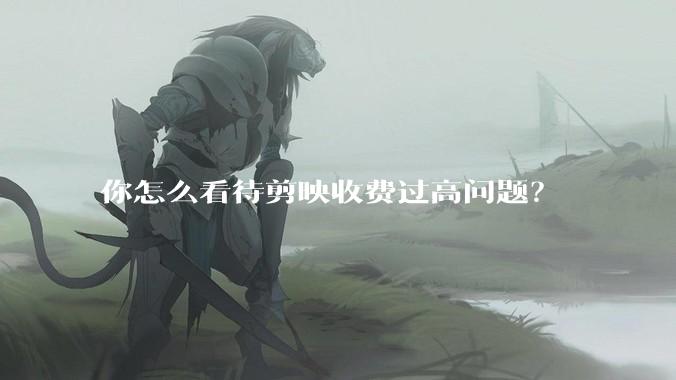 你怎么看待剪映收费过高问题？