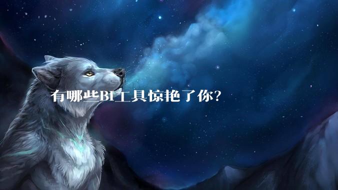 有哪些BI工具惊艳了你？