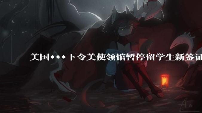 美国***下令美使领馆暂停留学生新签证面谈，将带来哪些影响？美国大学在全球人才竞争中还有优势吗？