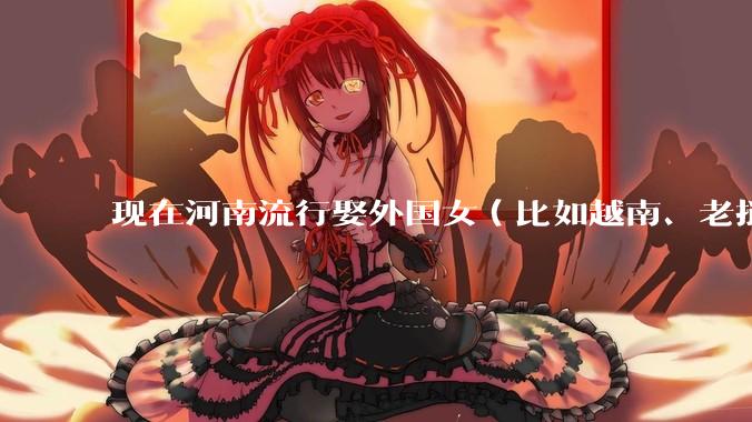 现在河南流行娶外国女（比如越南、老挝）结婚了吗？