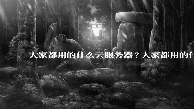 大家都用的什么云服务器?大家都用的什么云服务器？