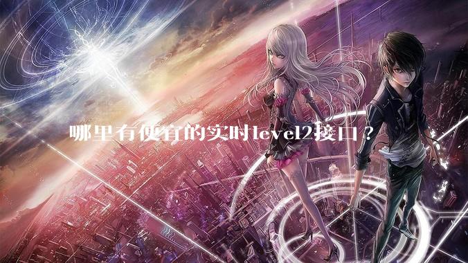 哪里有便宜的实时level2接口?