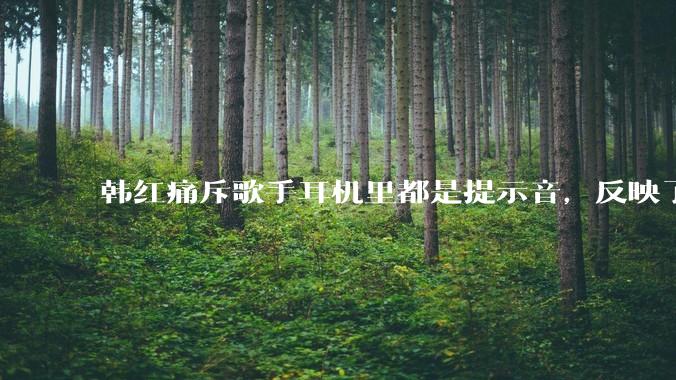 韩红痛斥歌手耳机里都是提示音，反映了行业的哪些问题？提示音是歌手表演的必要辅助吗？