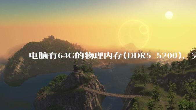电脑有64G的物理内存(DDR5 5200)，完全够用了，可以关闭系统的虚拟内存吗？