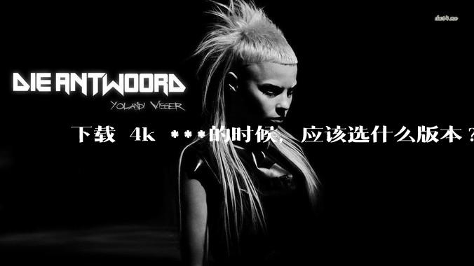 下载 4k ***的时候，应该选什么版本?