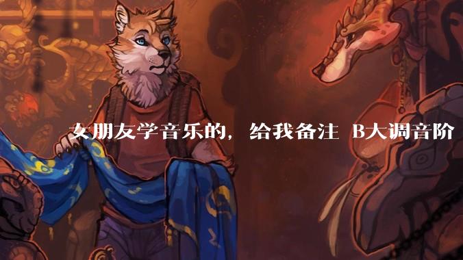 女朋友学音乐的，给我备注 B大调音阶 是什么含义呢？