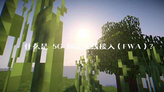 什么是 5G 固定无线接入（FWA）？