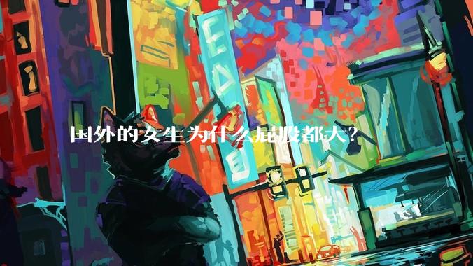 国外的女生为什么屁股都大？