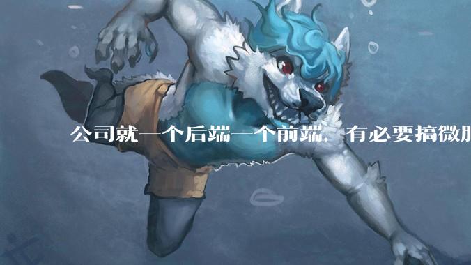 公司就一个后端一个前端，有必要搞微服务吗？