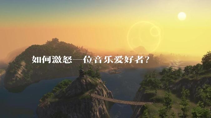 如何激怒一位音乐爱好者？